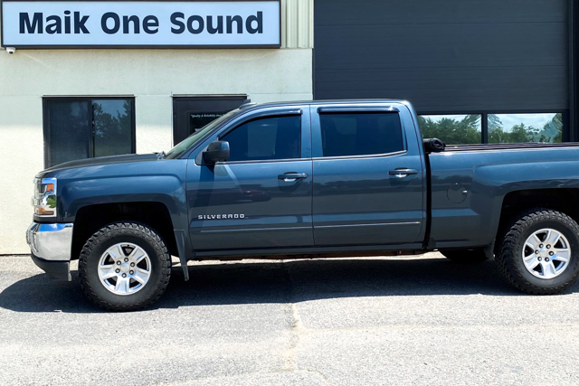 Chevrolet 2018 Silverado with professional window tint in North Bay